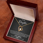 For My Daughter Forever Love Necklace with On Demand Message Card