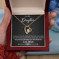 For My Daughter Forever Love Necklace with On Demand Message Card