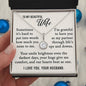 My Beautiful Wife - Smile Brightens Darkest Days - Eternal Hope Necklace