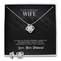 For My Wife Love Knot Earring & Necklace Set