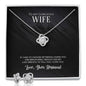 For My Wife Love Knot Earring & Necklace Set