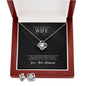 For My Wife Love Knot Earring & Necklace Set