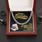 Happy Graduation for Him - Distinguished Cap - Cuban Chain
