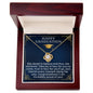 Happy Graduation - She Dared to Believe - Love Knot Necklace