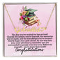Personalized Graduation Heart Necklace - Cherish the Lessons, Memories, and Friendships