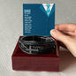 For My Husband Men's Cross Bracelet