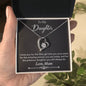 For My Daughter Forever Love Necklace with On Demand Message Card