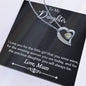 For My Daughter Forever Love Necklace with On Demand Message Card