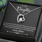 For My Daughter Forever Love Necklace with On Demand Message Card