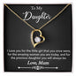 For My Daughter Forever Love Necklace with On Demand Message Card
