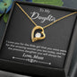 For My Daughter Forever Love Necklace with On Demand Message Card