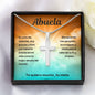 Abuela - Grandson Showing His Spanish Speaking Abuela How Much He Cares - Cross Necklace