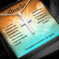 Abuela - Grandson Showing His Spanish Speaking Abuela How Much He Cares - Cross Necklace
