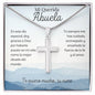 Mi Querida Abuela - Granddaughter Showing her Spanish Speaking Abuela How Much She Cares - Cross Necklace