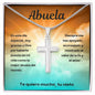Abuela - Grandson Showing His Spanish Speaking Abuela How Much He Cares - Cross Necklace