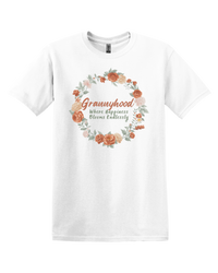 Load image into Gallery viewer, Fall Grannyhood Where Happiness Blooms Endlessly Crewneck T-shirt
