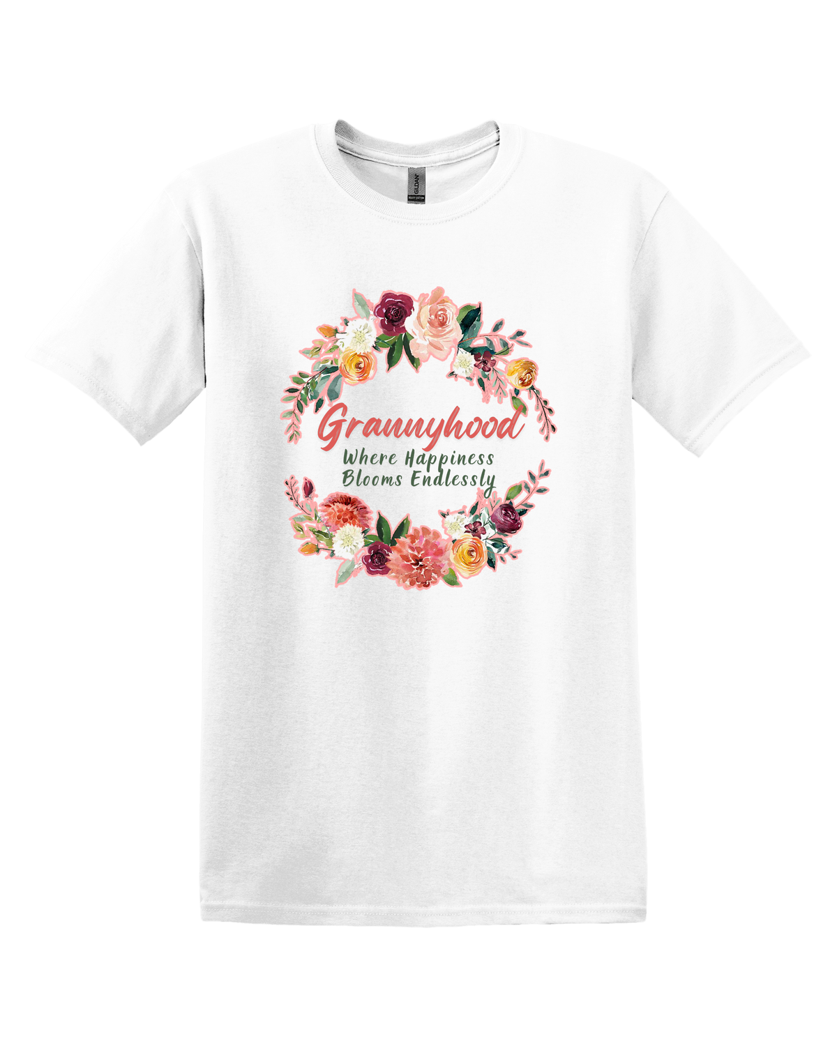 Grannyhood Where Happiness Blooms Endlessly Unisex T-shirt