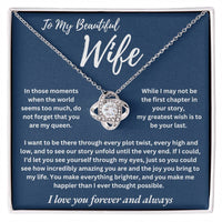 Load image into Gallery viewer, My Beautiful Wife - You are My Queen - Love Knot Necklace

