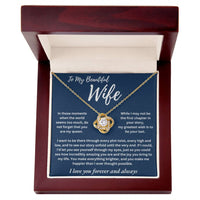Load image into Gallery viewer, My Beautiful Wife - You are My Queen - Love Knot Necklace
