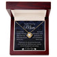 My Amazing Mom - My Love, Admiration, & Gratitude Strengthen Everyday - Love Knot Necklace