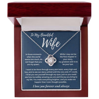Load image into Gallery viewer, My Beautiful Wife - You are My Queen - Love Knot Necklace
