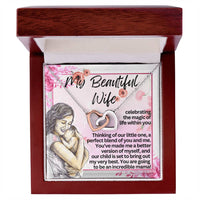 Load image into Gallery viewer, My Beautiful Wife - Mom to Be - Pregnancy - Interlocking Hearts
