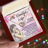 Load image into Gallery viewer, My Beautiful Wife - Mom to Be - Pregnancy - Interlocking Hearts
