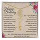 Happy Birthday - Fabulous Friend - Encouragement and Memories - Flower Name Necklace