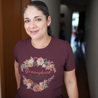 Load image into Gallery viewer, Grannyhood Where Happiness Blooms Endlessly Unisex T-shirt
